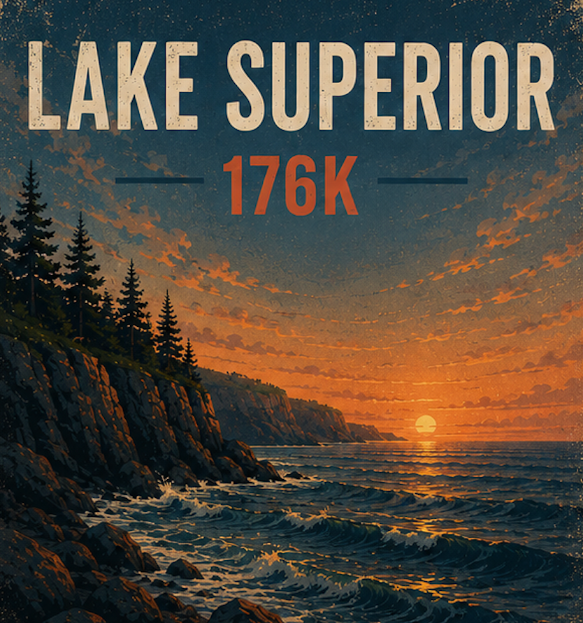 Lake Superior 176km
