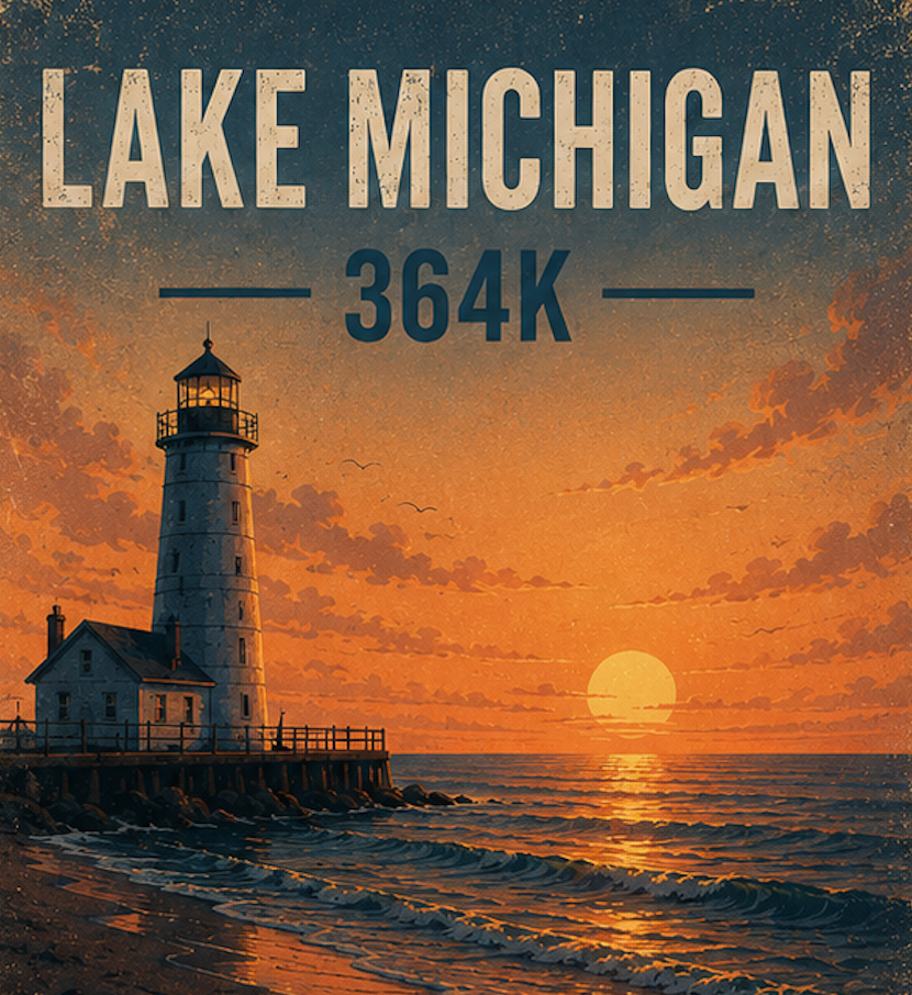 Lake Michigan 364km